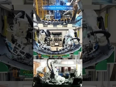 Wysokiej precyzji walenie ultradźwiękowe robotyczne dla zderzaków samochodowych:3 Synchronizowane maszyny Huazhuo i