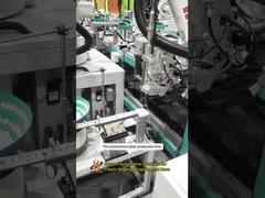 Automotive pillar edge folding+clip insertion automated assembly line